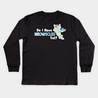 Cat fitness T-Shirt I installing muscles Kids Long Sleeve T-Shirt